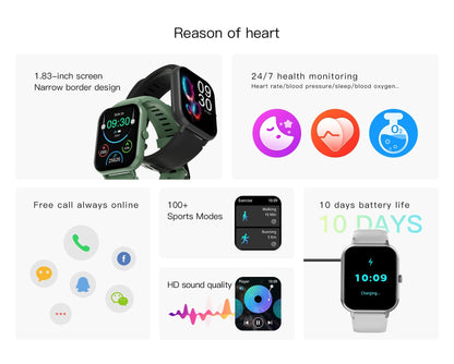 Fitness Tracker Watch with Heart Rate and GPS