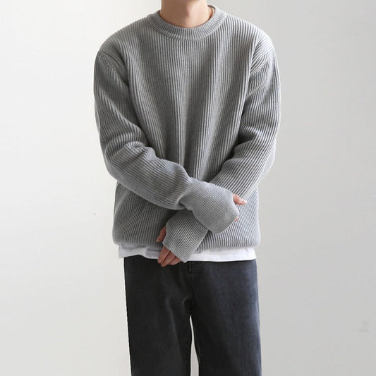 Men's Big Soft Grey Sweatshirt - OutfitLondon