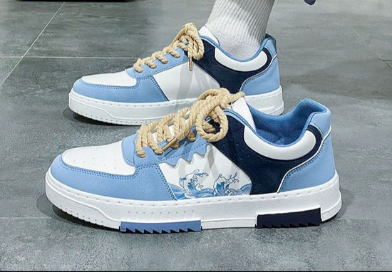 Fashion Sneakers with Bold Designs and Thick Laces - OutfitLondon