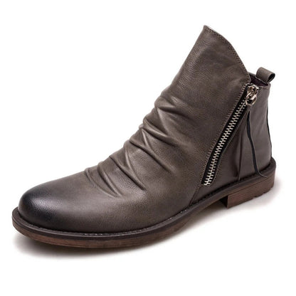 Premium Men's Leather Ankle Boots