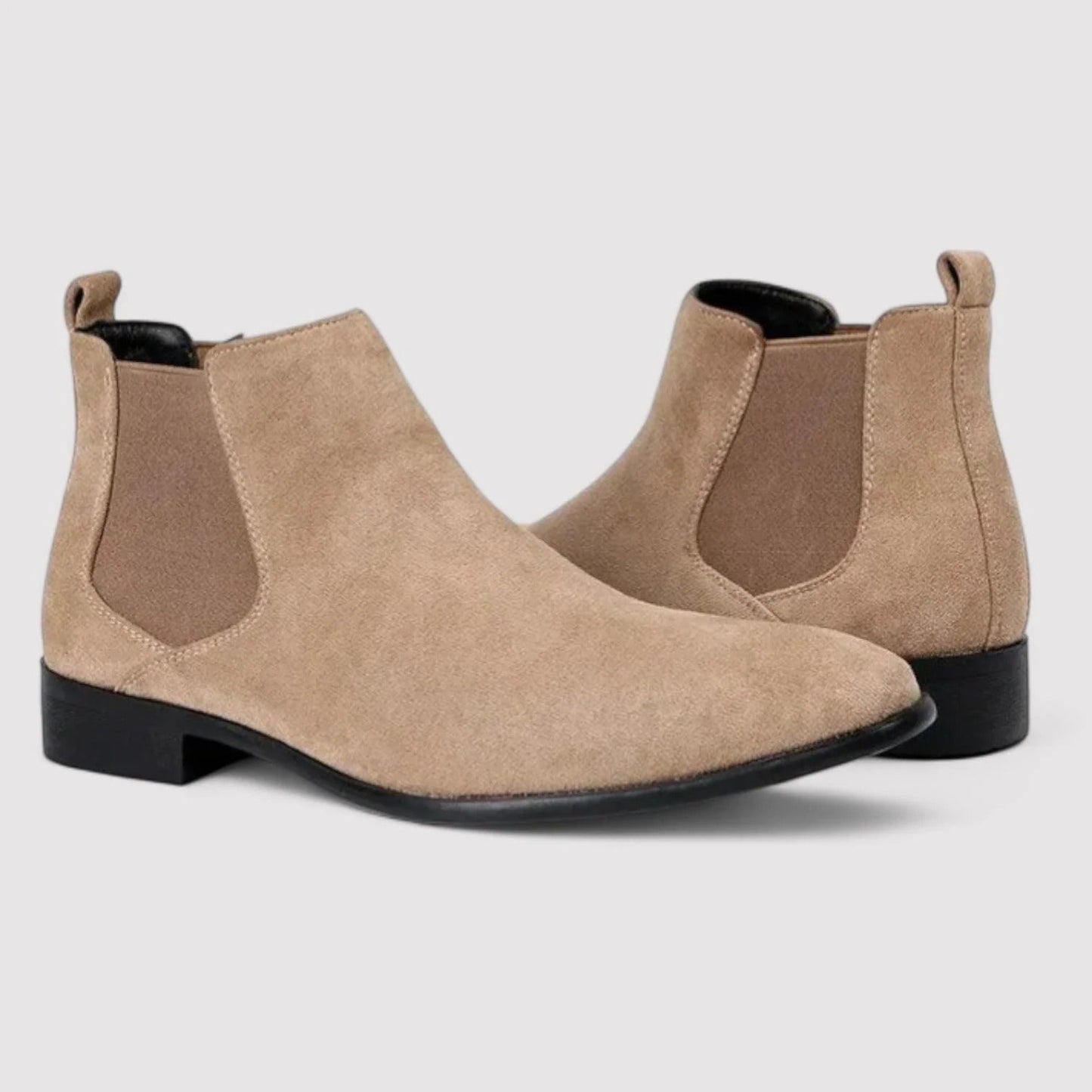 Luxury Suede Chelsea Boots - Classic Slip On Shoes