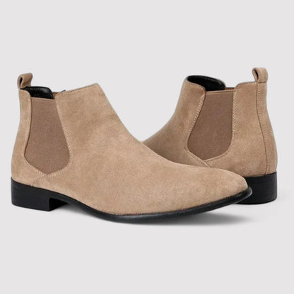 Luxury Suede Chelsea Boots - Classic Slip On Shoes