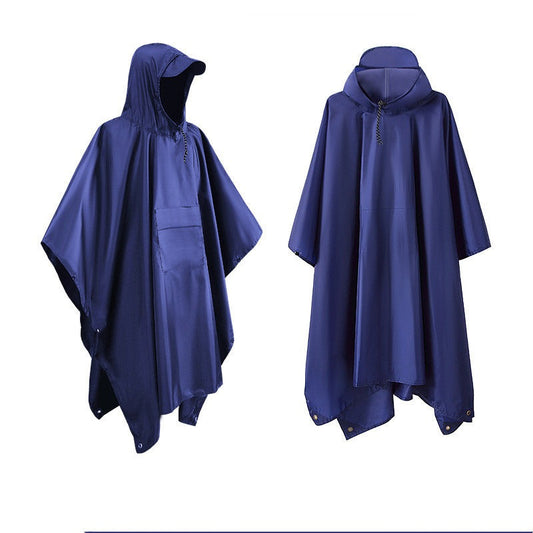 Lightweight Waterproof Reversible Unisex Rain Jacket Poncho - OutfitLondon