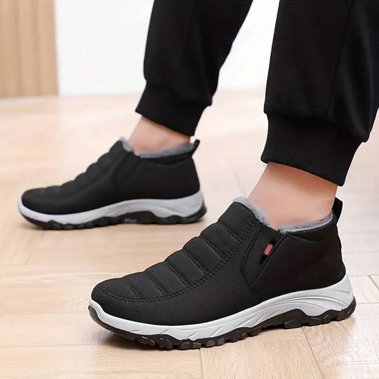 Warm Waterproof Snow Boots with Faux Fur Inside - OutfitLondon