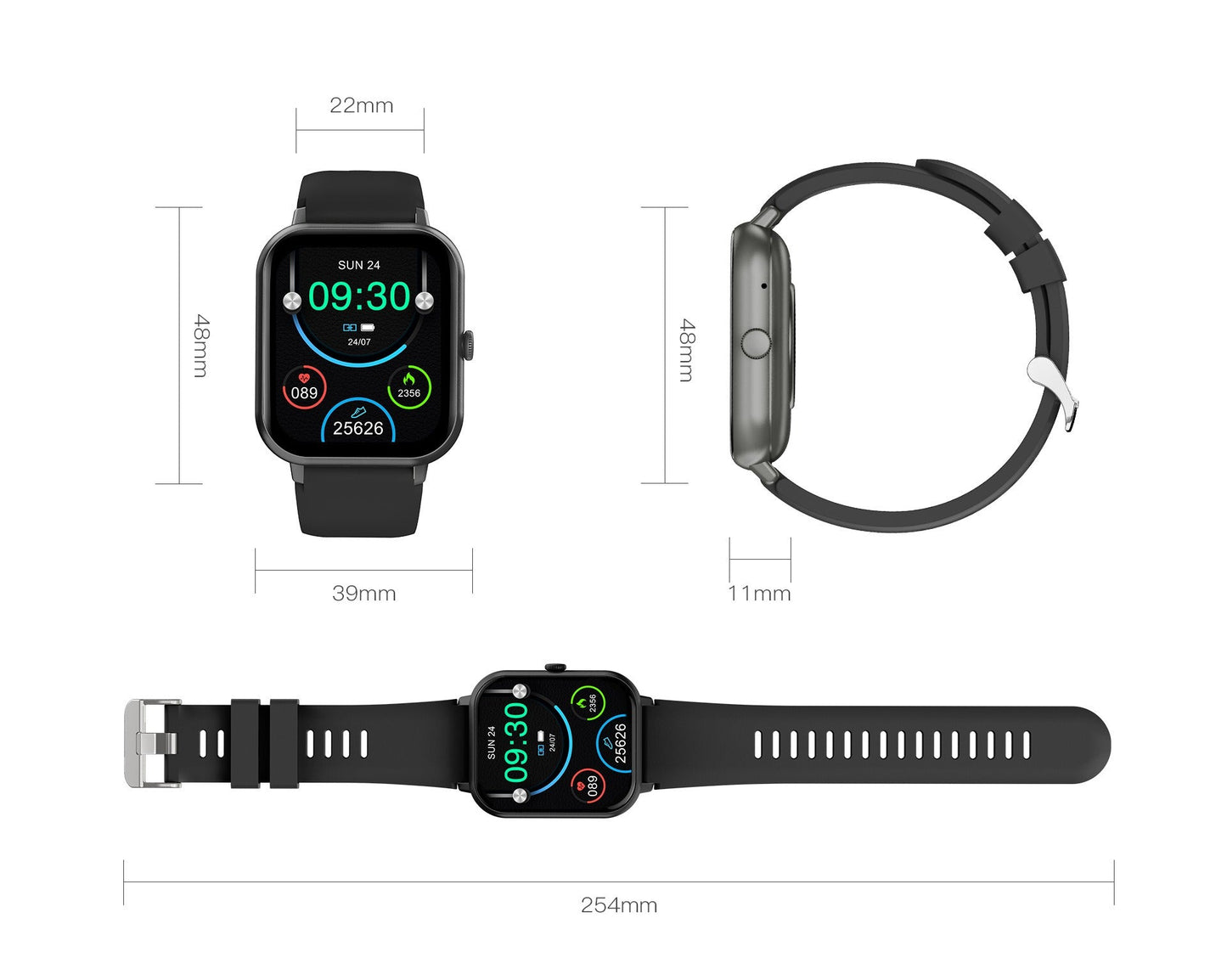 Fitness Tracker Watch with Heart Rate and GPS