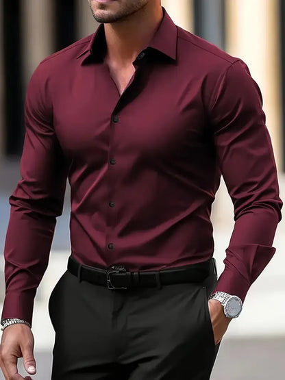 Luxury Cotton Classic Men's Dress Shirt
