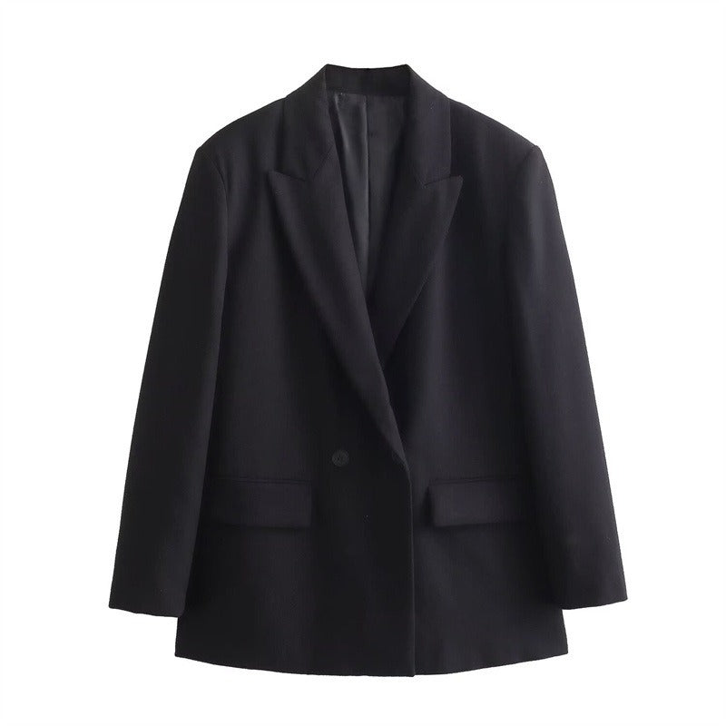 Classic Wool Cape Coat for Women - Oversized Fit
