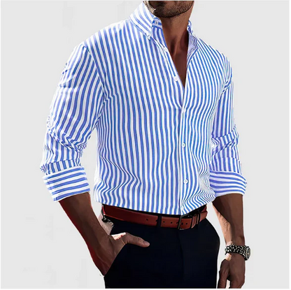 Classic Stripe Casual Mens Shirt