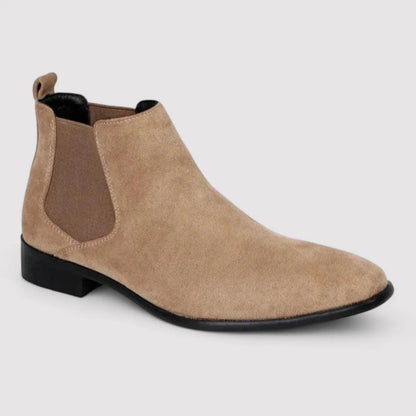 Luxury Suede Chelsea Boots - Classic Slip On Shoes