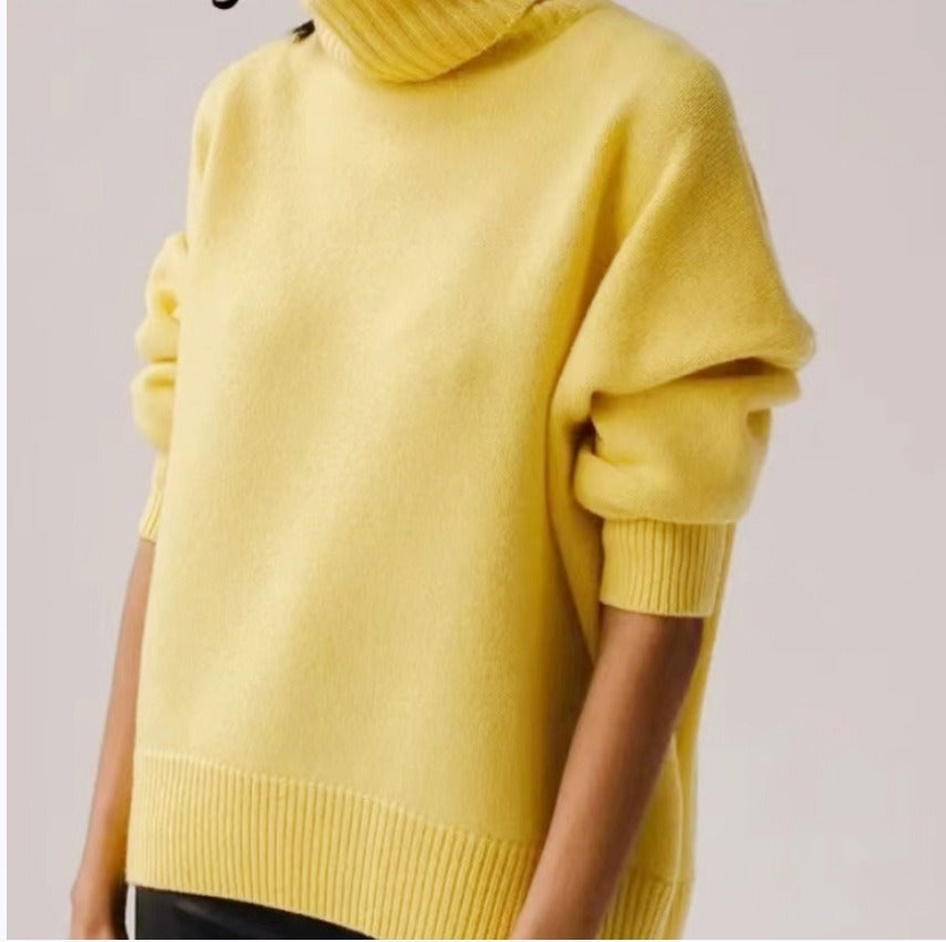 Soft Oversized Chunky Winter Turtleneck Sweater