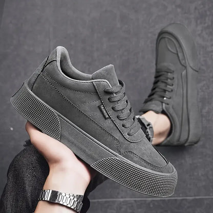 Comfortable Mens Lace Up Sneakers Flat Shoes