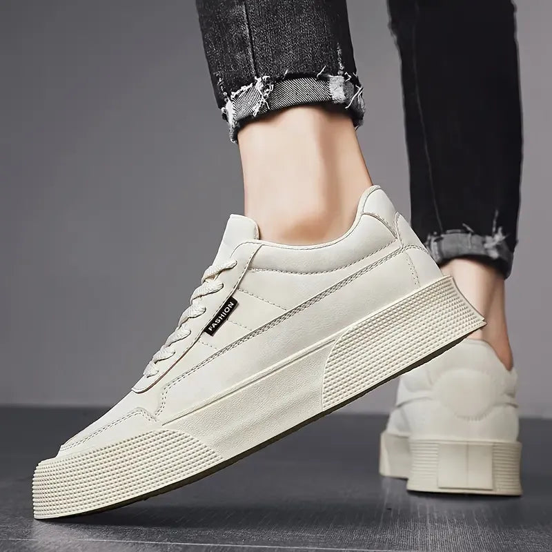 Comfortable Mens Lace Up Sneakers Flat Shoes
