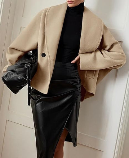 Ariya | Chic Wool Oversized Trench Coat