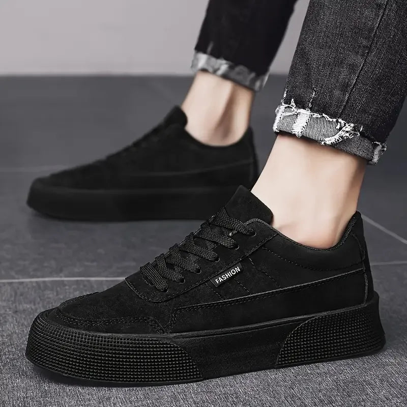 Comfortable Mens Lace Up Sneakers Flat Shoes