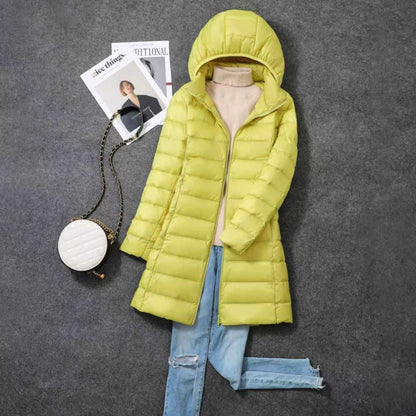 Warm Padded Long Quilted Women's Coat