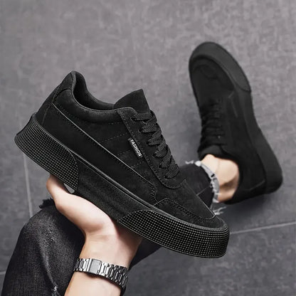 Comfortable Mens Lace Up Sneakers Flat Shoes