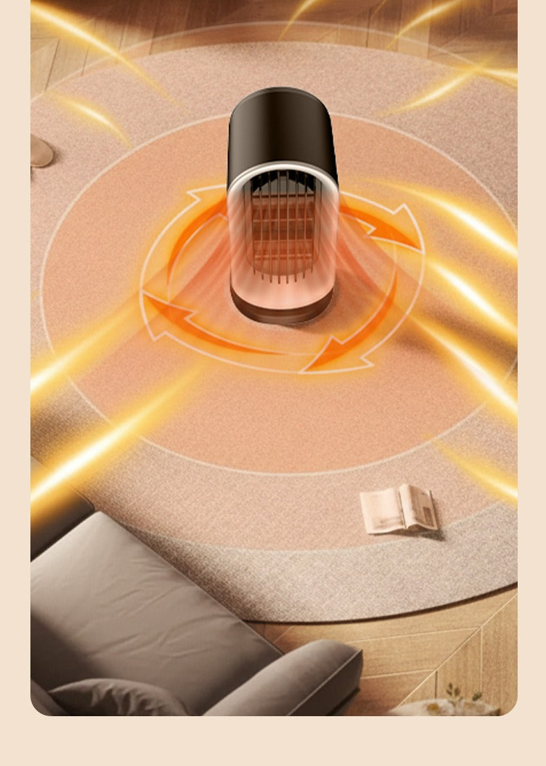 Compact Portable Electric Space Heater with Oscillation