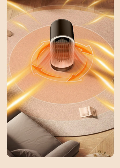 Compact Portable Electric Space Heater with Oscillation