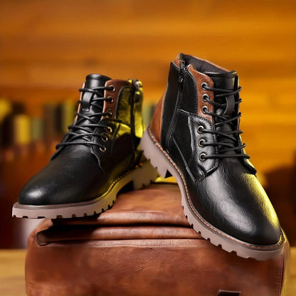 Tough Waterproof Hiking Boots with Side Zip