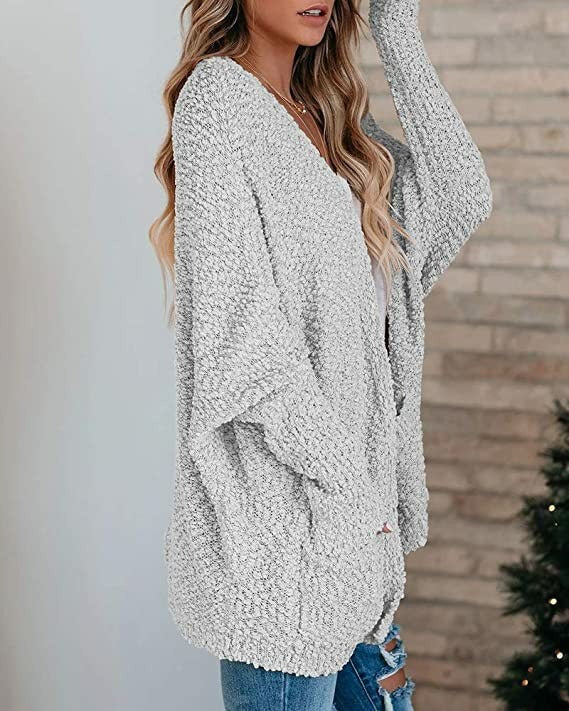 Women's Simple Cozy Open Cardigan Sweater