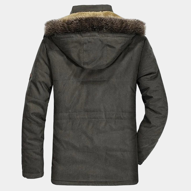 Men's Winter Parka Fur Collar Coat