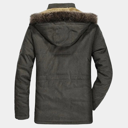 Men's Winter Parka Fur Collar Coat