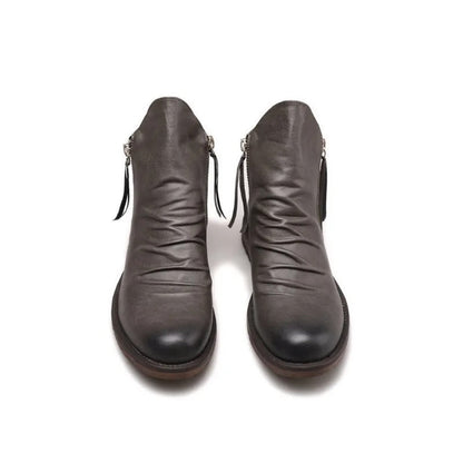 Premium Men's Leather Ankle Boots