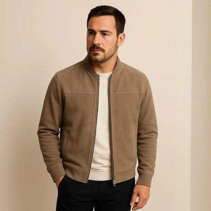 Luxury Suede Mens Jacket Autumn Fashion Coat