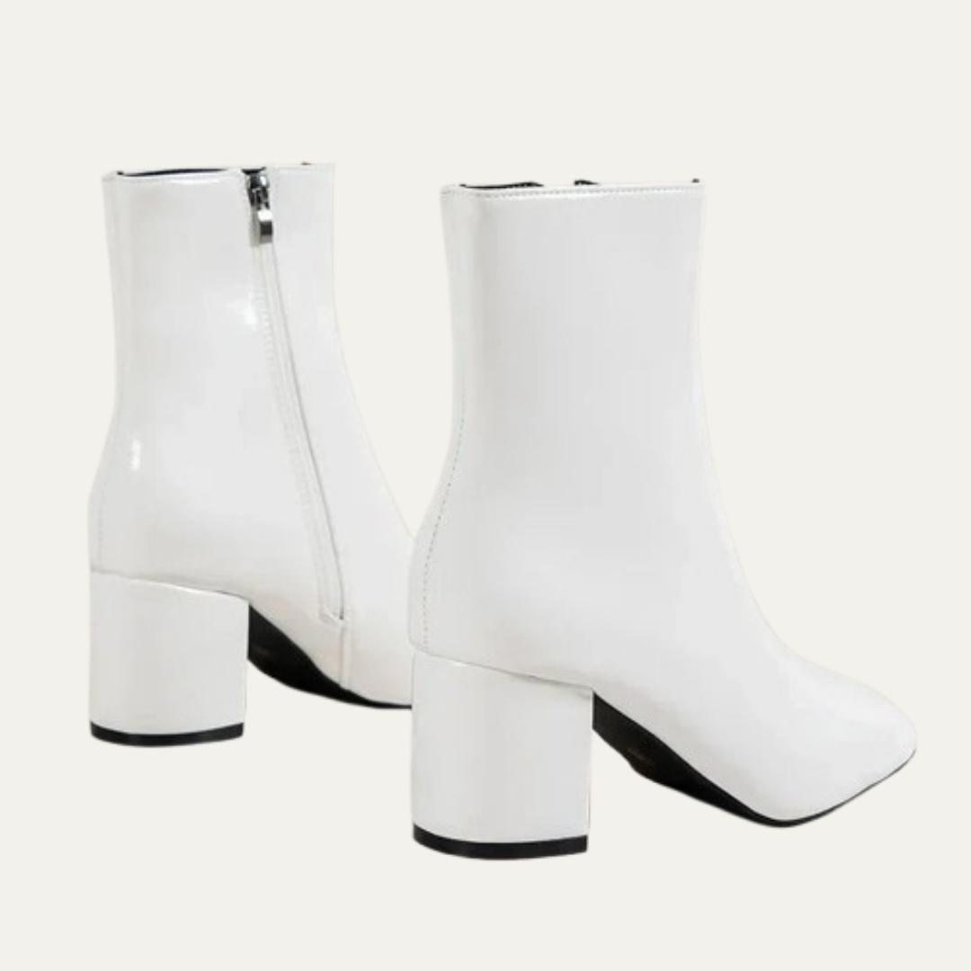 Ladies Sleek Low Heel Ankle Boots