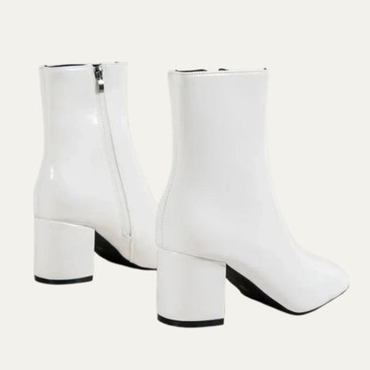 Ladies Sleek Low Heel Ankle Boots