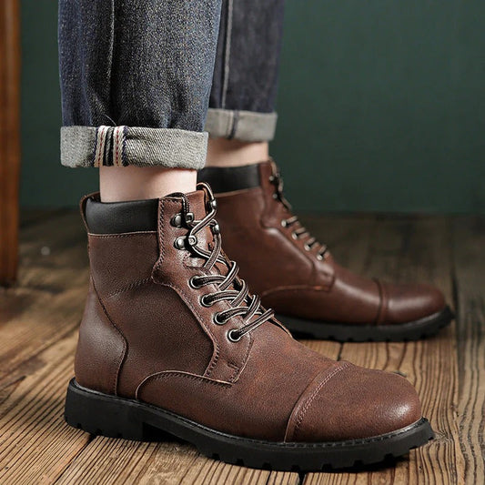 Classic Heavy Duty Mens Work Boots Strong Sole - OutfitLondon