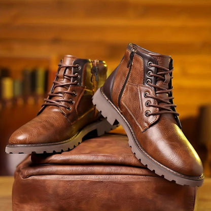 Tough Waterproof Hiking Boots with Side Zip