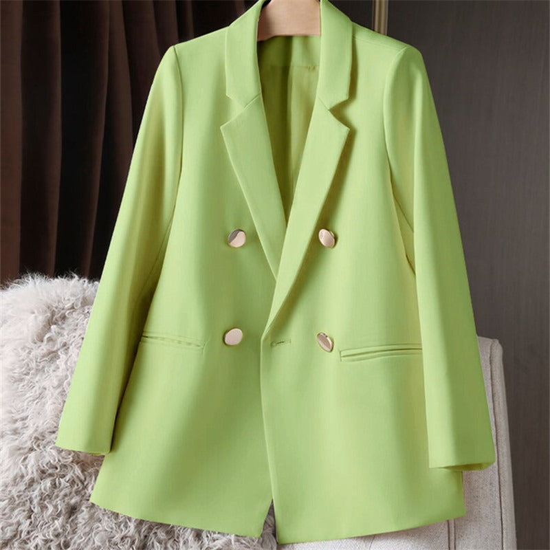 Comfortable Loose Fit Ladies Blazer Jacket - OutfitLondon
