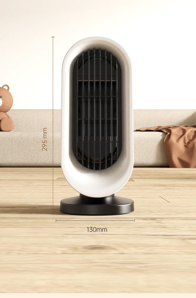 Compact Portable Electric Space Heater with Oscillation