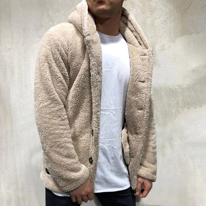 Warm Fleece Hooded Sweatshirt for Men - OutfitLondon