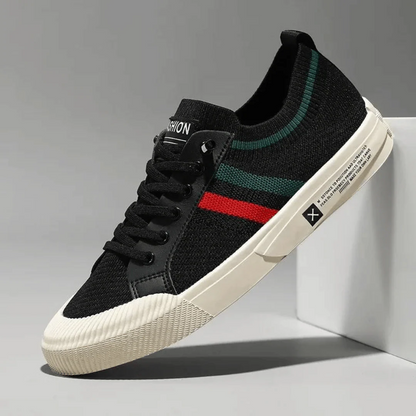 Comfy Lace Up Sports Shoes with Stripes