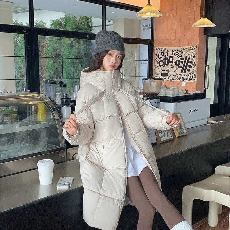 Warm Long Puffer Coat for Women