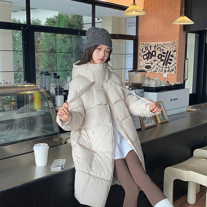 Warm Long Puffer Coat for Women