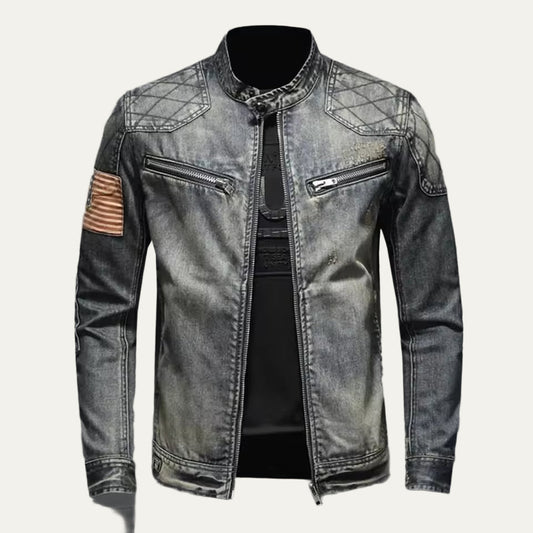 Men's Classic Quilted Motorcycle Jacket - OutfitLondon