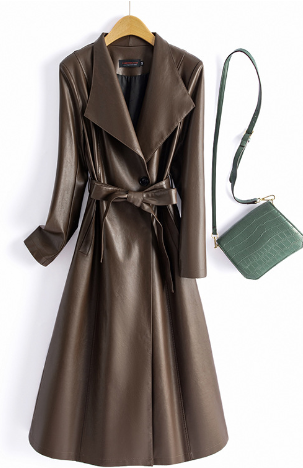 Timeless Women's Synthetic Leather Coat