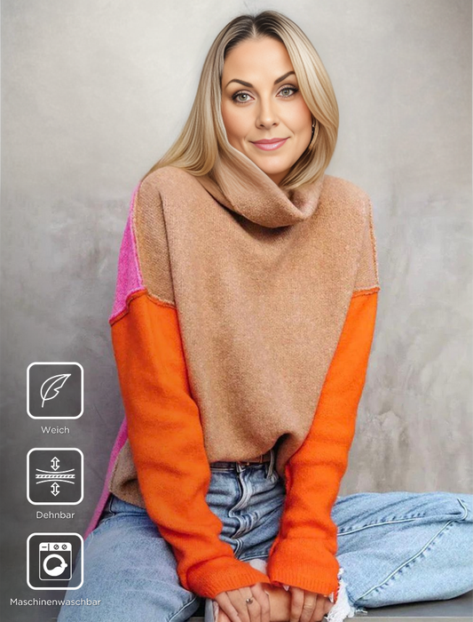 Vibrant Fall Crew Neck Sweater - OutfitLondon