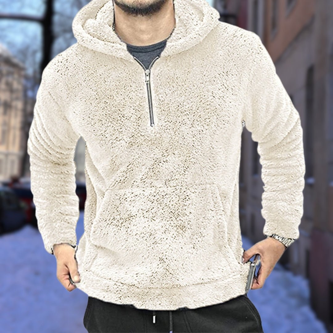 Soft Men's Fleece Hooded Sweatshirt - OutfitLondon