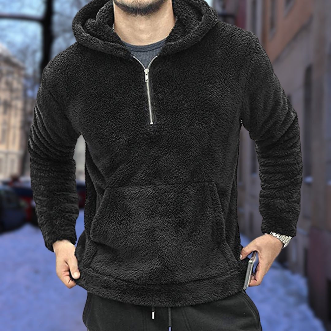 Soft Men's Fleece Hooded Sweatshirt