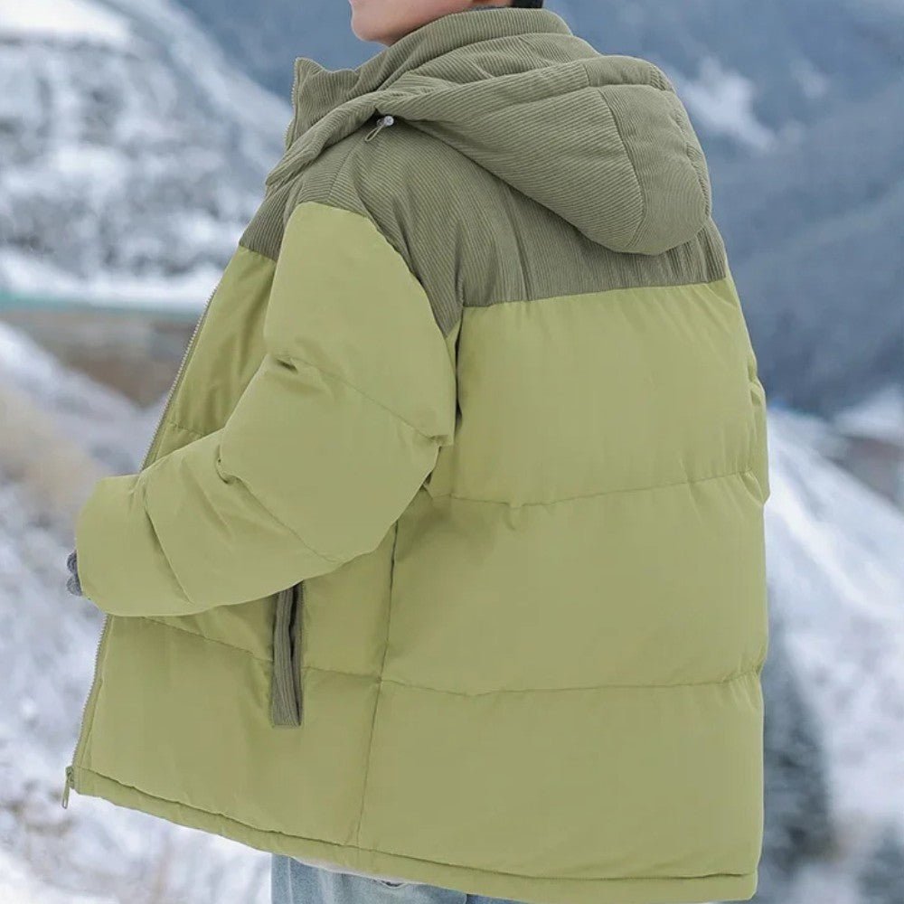 Warm Padded Coat with Fleece Lined Hood