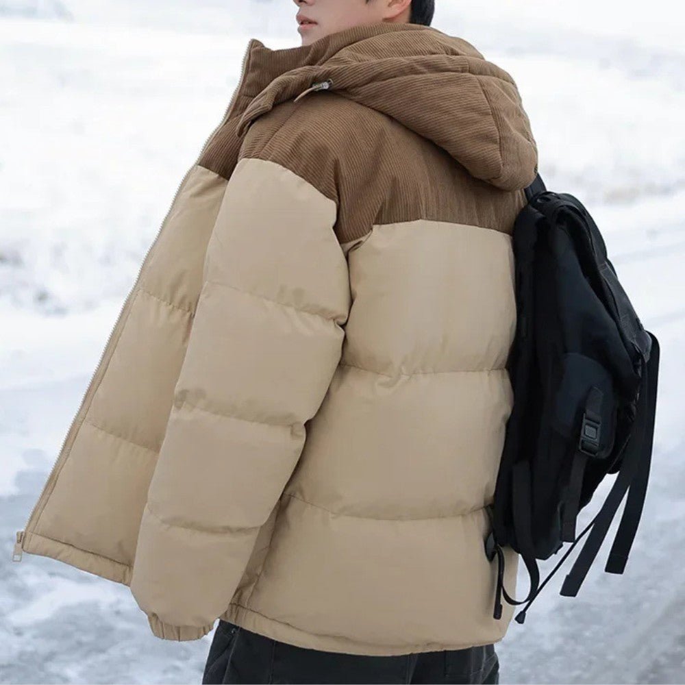 Warm Padded Coat with Fleece Lined Hood