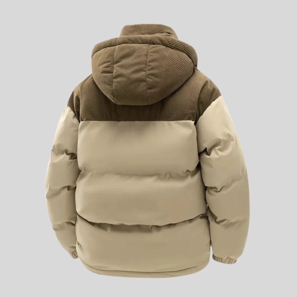 Warm Padded Coat with Fleece Lined Hood