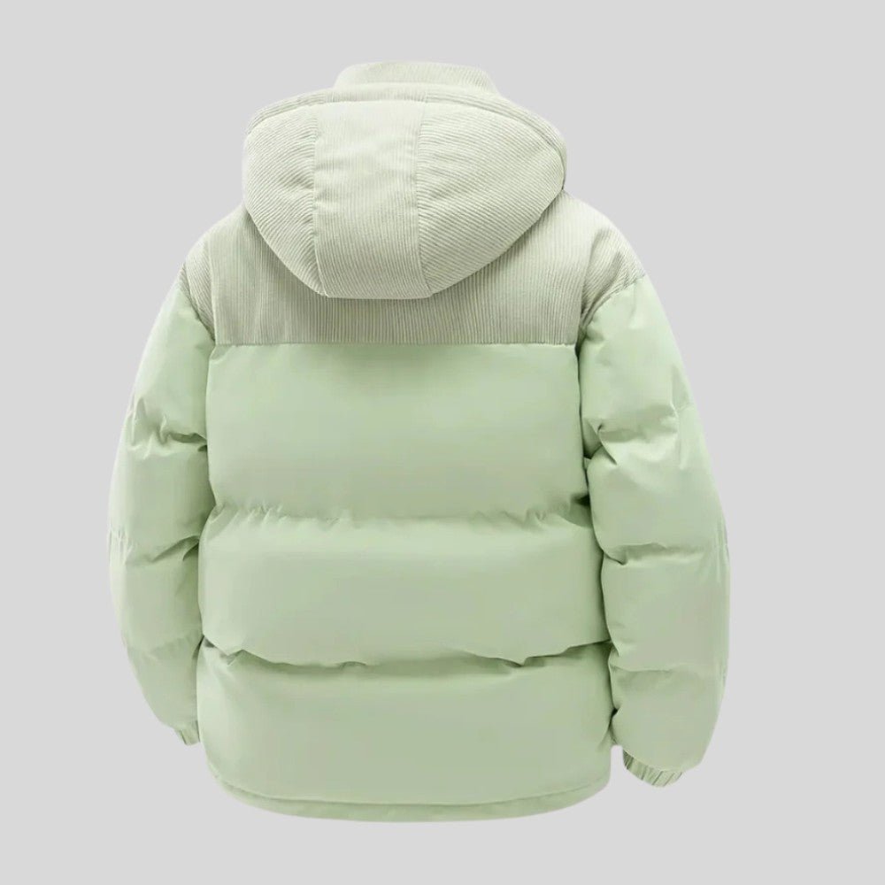 Warm Padded Coat with Fleece Lined Hood