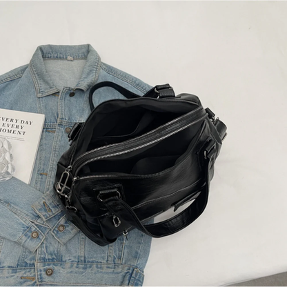 Big Genuine Leather Tote Bag