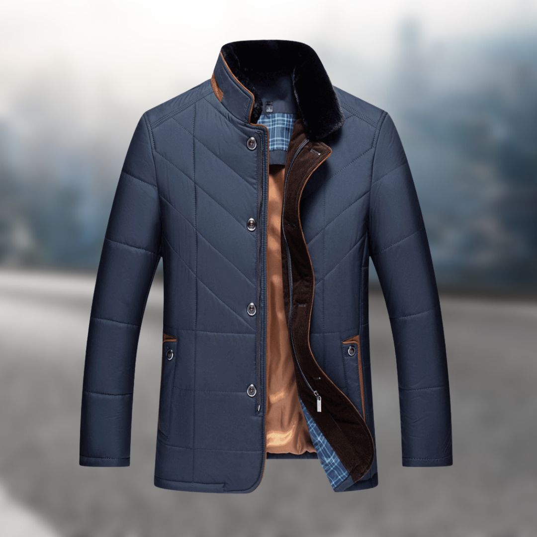 Warm Padded Fleece Mens Coat