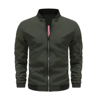 Warm Waterproof Zip Up Bomber Jacket